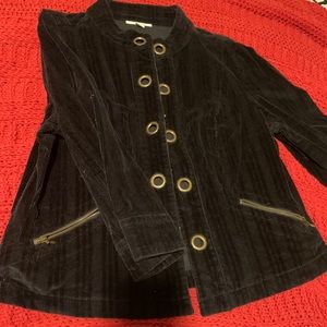 Black corduroy jacket from Dress Barn